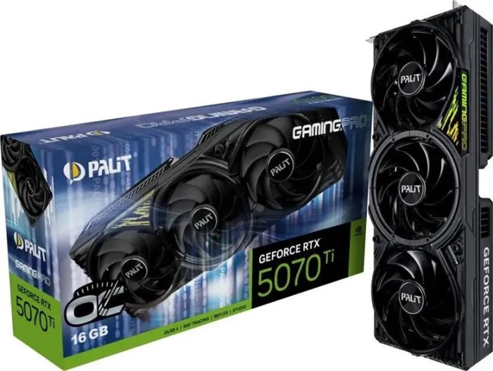 Видеокарта Palit GeForce RTX 5070 TI GAMING PRO OC (NE7507TS19T2-GB2031Y) 1212089