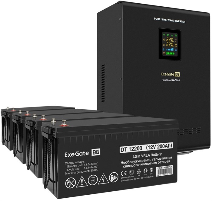 Комплект  Exegate FineSine SX-5000.LCD.AVR.2SH.T 1118476