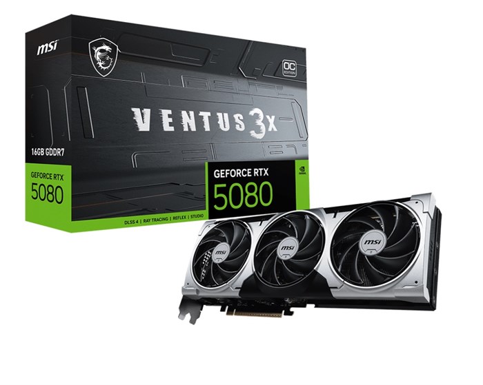 Видеокарта MSI GeForce RTX 5080 VENTUS 3X OC PLUS (RTX 5080 16G VENTUS 3X OC PLUS) 1172736