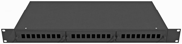 Кросс оптический стоечный  TopLAN КРС-Top-1U-24SC/DLC-BK 649017