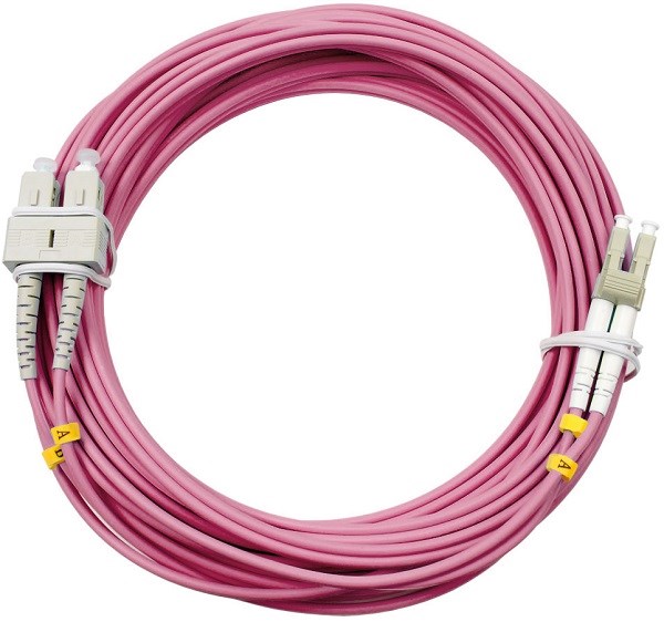 Патч-корд волоконно-оптический Cabeus FOP-50-OM4-LC-SC-25m 728645