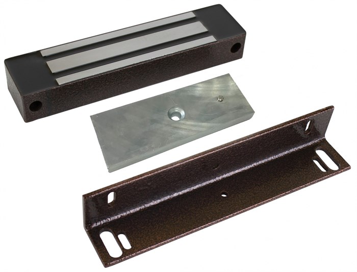 Замок электромагнитный AccordTec ML-295KB с уголком (коричневый) 951876