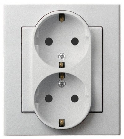 Розетка  Ospel GP-2RS/38 738306