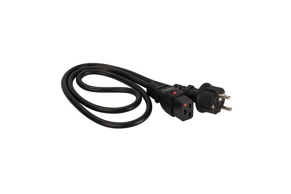 Кабель питания  Lanmaster LAN-PP19L/SH-1.0-BK 687124