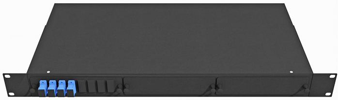 Кросс оптический стоечный  TopLAN КРС-Top-1U-04SC/U-OS2-BK 649053