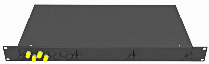 Кросс оптический стоечный  TopLAN КРС-Top-1U-04ST/U-OM2-BK 649058
