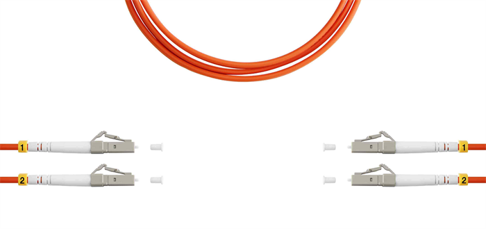 Патч-корд волоконно-оптический TELCORD ШОС-2x3.0-2LC/U(dx)-2LC/U(dx)-MM50-5м-LSZH-OR 1078564