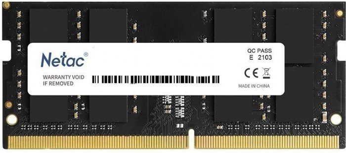 Модуль памяти SODIMM DDR4 16GB Netac NTBSD4N32SP-16 866100