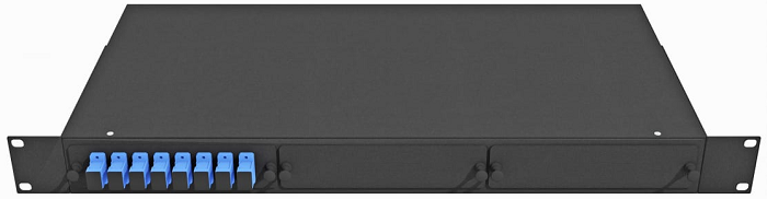 Кросс оптический стоечный  TopLAN КРС-Top-1U-08SC/U-OS2-BK 649116