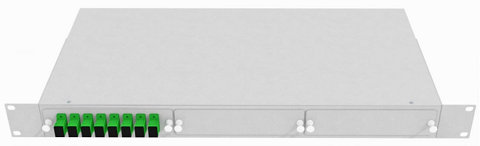 Кросс оптический стоечный  TopLAN КРС-Top-1U-08SC/A-OS2-GY 649113