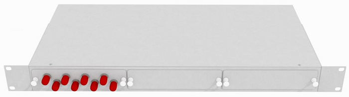 Кросс оптический стоечный  TopLAN КРС-Top-1U-08ST/U-OS2-GY 649120