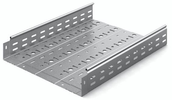 Лоток листовой перфорированный Ostec ЛПМЗТ-400х80х3000-1,0-СЦ 915399