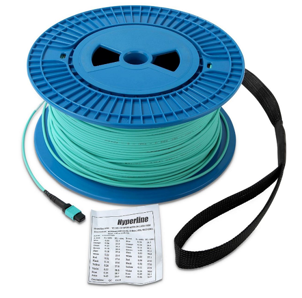 Кабель волоконно-оптический 50/125, 12 волокон Hyperline TC-MC3-504-1xMPOF12/PX-1xMPOF12/PY-A-IN-10M-LSZH-MG 753532