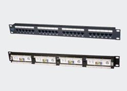 Патч-панель 19", 24xRJ45, UTP, Кат. 5е Eurolan 27B-U5-24BL 91576