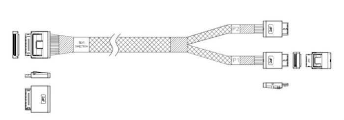 Кабель  JPC P5251DR01000-1 1078133