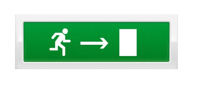 Оповещатель  Рубеж ОПОП 1-8 "Бегущий человек стрелка вправо" 1014971