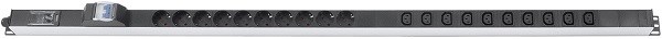 Блок розеток 19", 10 розеток Cabeus PDU-16-10S-10C13-B-T 728349
