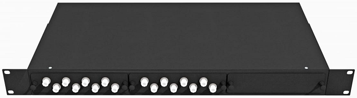 Кросс оптический стоечный  TopLAN КРС-Top-1U-16FC/U-OM2-BK 648993