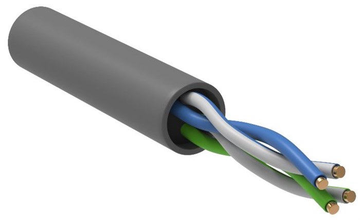 Кабель витая пара U/UTP 5 кат. 2 пары ITK LC1-C5E02-111-S-R 1164523