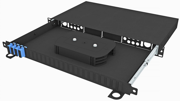 Кросс оптический стоечный  TopLAN КРСв-Top-1U-08SC/U-OS2-BK 649172