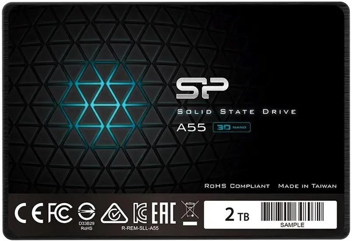 Накопитель SSD 2.5'' Silicon Power SP002TBSS3A55S25 2048 ГБ 1092107