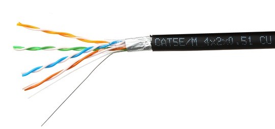 Кабель витая пара F/UTP 5e кат. 4 пары SkyNet CSP-FTP-4-CU-OUT 596450