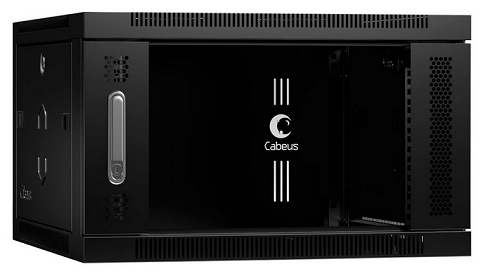 Шкаф настенный 19", 6U Cabeus SH-05F-6U60/35-BK 548590