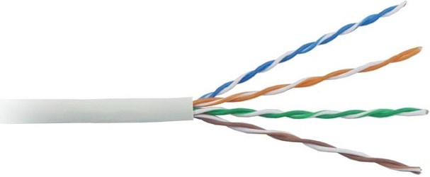 Кабель витая пара U/UTP 5e кат. 4 пары Lanmaster LAN-5EUTP-LSZH-WH 888505