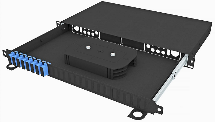 Кросс оптический стоечный  TopLAN КРСв-Top-1U-16SC/U-OS2-BK 649152
