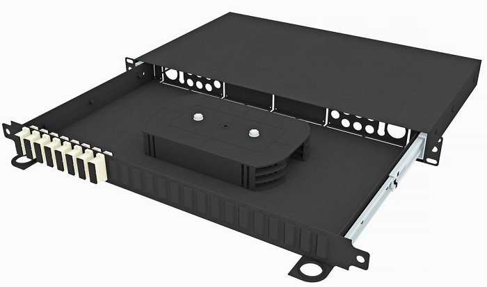 Кросс оптический стоечный  TopLAN КРСв-Top-1U-16SC/U-OM2-BK 649151