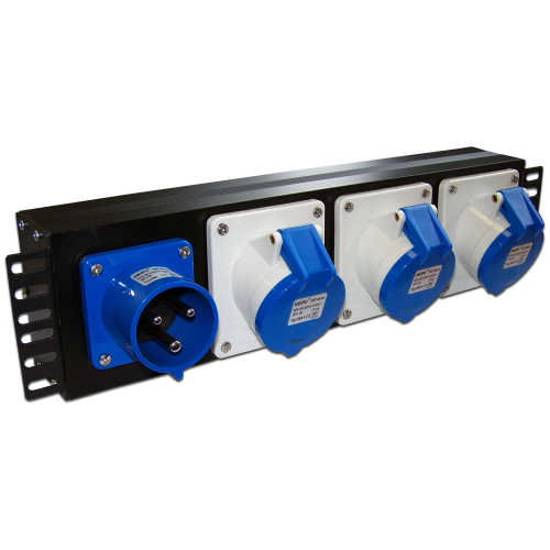 Блок розеток 19", 3 розетки TWT TWT-PDU-32AI9-1P 560128