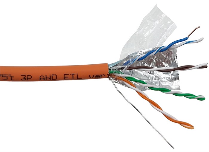 Кабель витая пара F/UTP 5e кат. 4 пары Lanmaster LAN-5EFTP-HFLT-OR 1192319