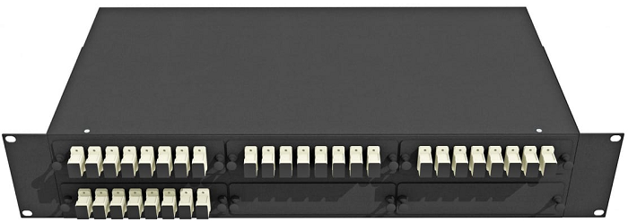 Кросс оптический стоечный  TopLAN КРС-Top-2U-32SC/U-OM2-BK 649040