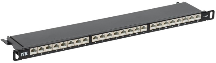 Патч-панель 19" 24xRJ45, STP, Кат. 6A ITK PP24-D05UC6AS-D05H 1164675