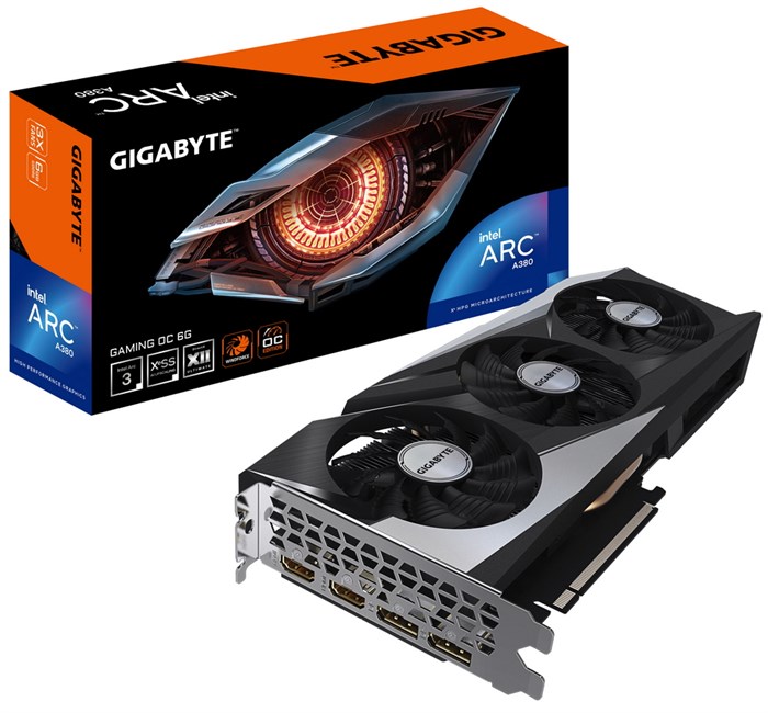 Видеокарта GIGABYTE A380 GAMING OC (GV-IA380GAMING OC-6GD) 964259