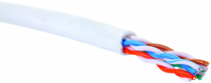 Кабель витая пара U/UTP 5e кат. 4 пары Eurolan 19C-U5-12WT-B305 873442