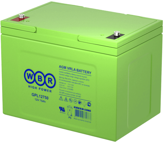 Аккумулятор  WBR GPL12750 849560