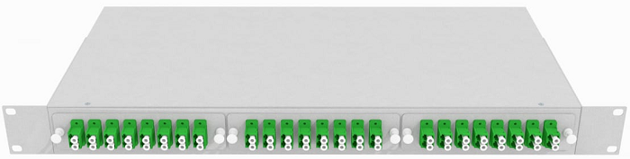 Кросс оптический стоечный  TopLAN КРС-Top-1U-48LC/A-OS2-GY 649067