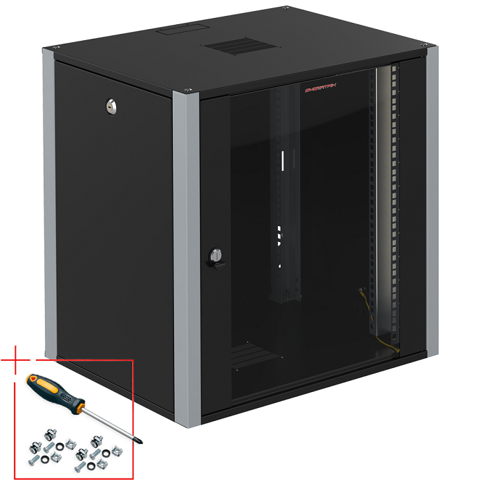 Шкаф настенный 19", 15U SYSMATRIX WP 6415.920 810428