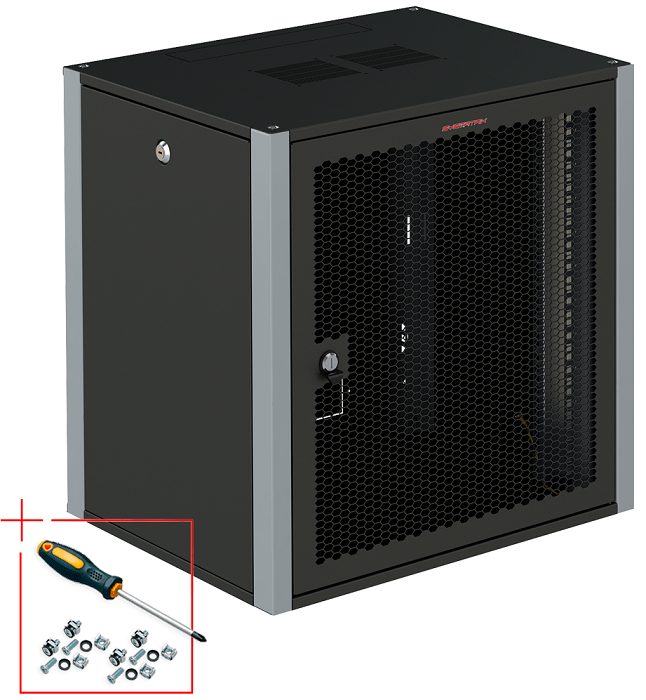 Шкаф настенный 19", 15U SYSMATRIX WP 6415.930 847535