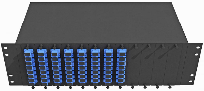 Кросс оптический стоечный  TopLAN КРС-Top-3U-64SC/U-OS2-BK 649099