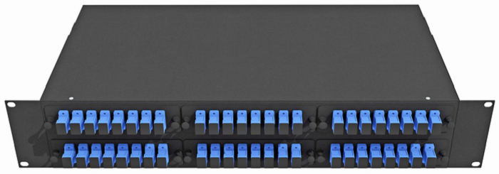 Кросс оптический стоечный  TopLAN КРСв-Top-2U-48DSC/U-OS2-BK 649146