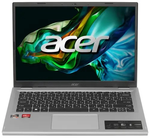Ноутбук  Acer Aspire A314-42P-R3RD 14 ", Ryzen 7, 8 Гб RAM, 1 Тб SSD, Radeon Graphics, Серебристый 1085374