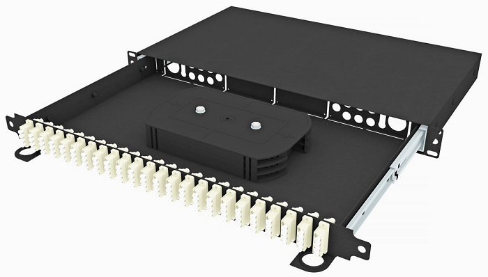 Кросс оптический стоечный  TopLAN КРСв-Top-1U-96LC/U-OM2-BK 649173