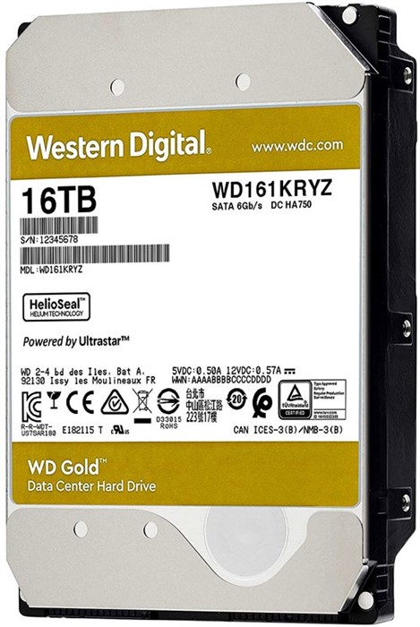 Жесткий диск 16TB SATA 6Gb/s Western Digital WD161KRYZ 800432