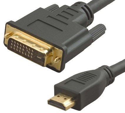 Кабель интерфейсный HDMI-DVI Cablexpert 19M/19M 165505