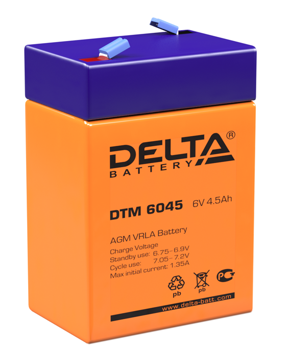 Батарея  Delta DTM 6045 277675