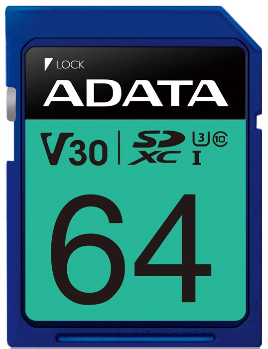 Карта памяти 64GB ADATA ASDX64GUI3V30S-R 637250