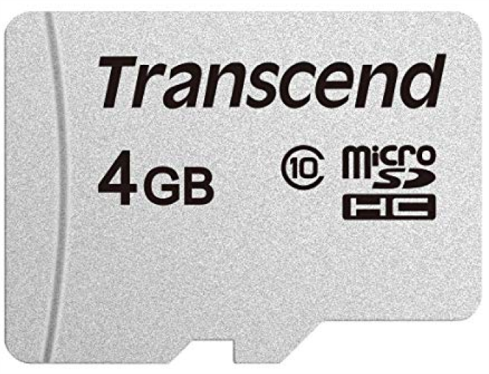 Карта памяти MicroSDHC 4GB Transcend TS4GUSD300S 681265