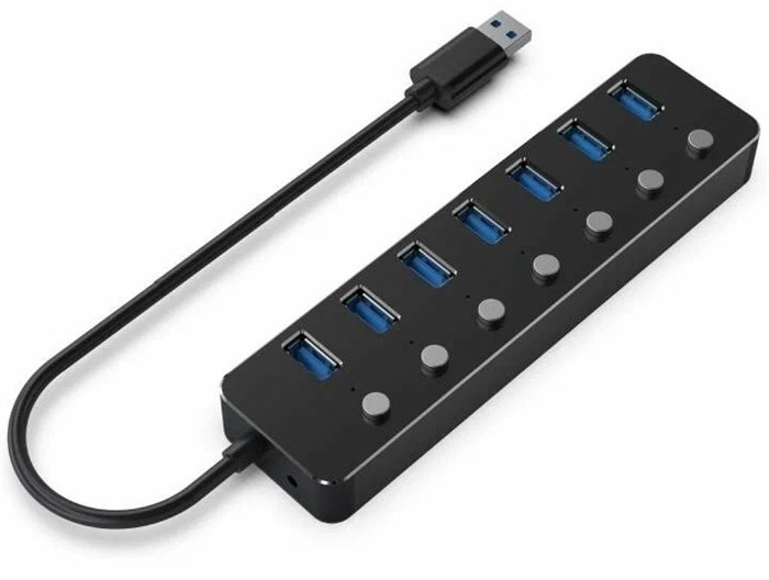 Разветвитель USB 3.1 Gembird UHB-U3P7-01 1206326